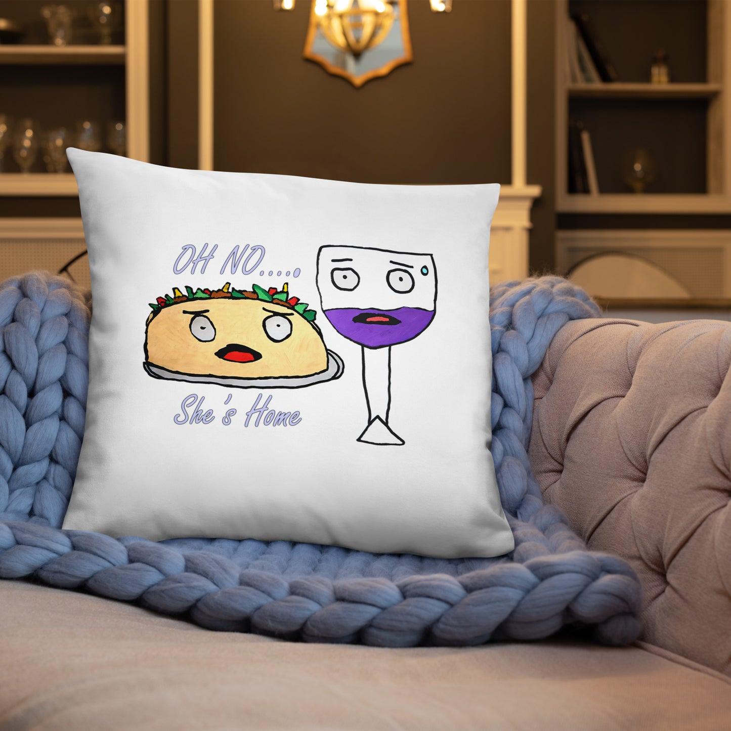 Basic Pillow - Tacos & Wine HD